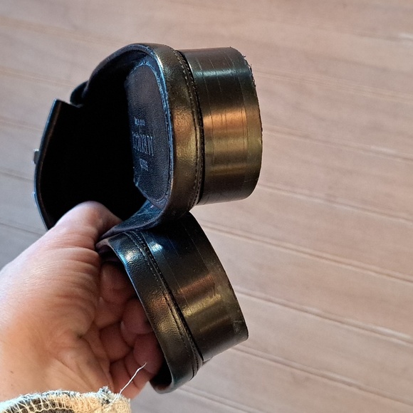 Sesto Meucci Italian Woven Leather Beaded Basket Maya Kiltie Flat Mules - Picture 7 of 8